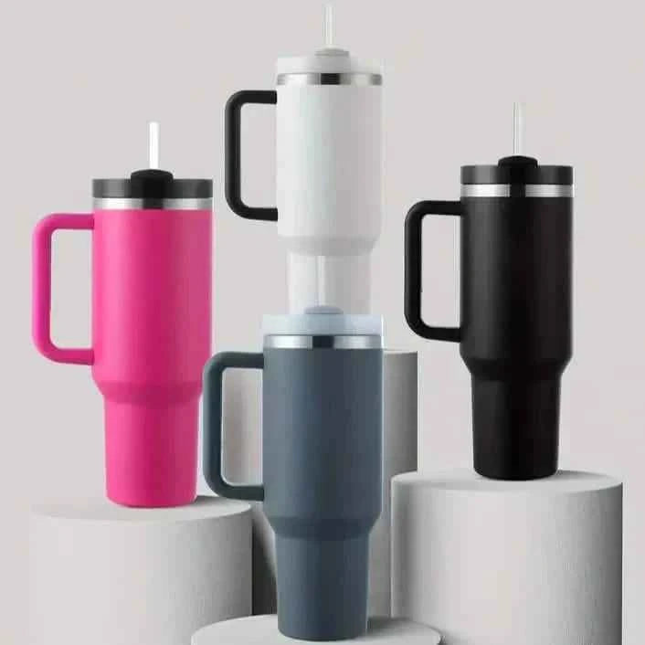 Tumbler with Handle And Straw Lid, Leak-proof Travel 40oz Coffee Mug
