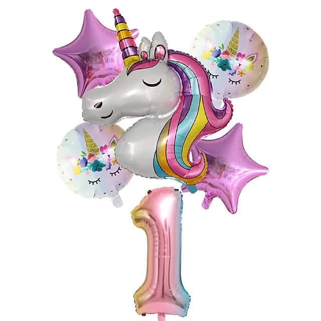 Unicorn Balloons for Birthday Decorations