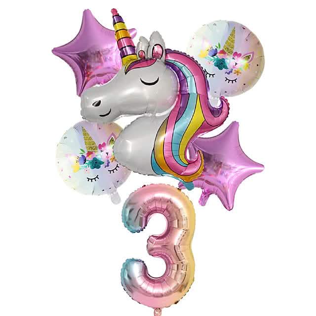 Unicorn Balloons for Birthday Decorations