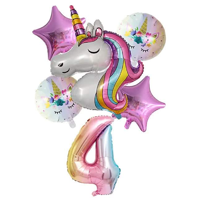Unicorn Balloons for Birthday Decorations