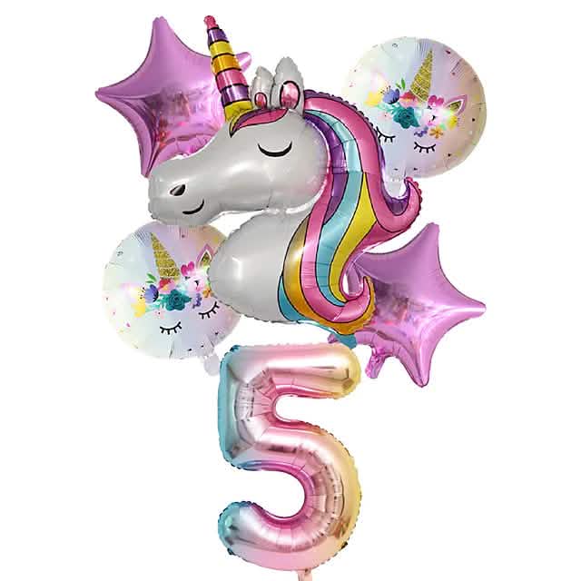 Unicorn Balloons for Birthday Decorations