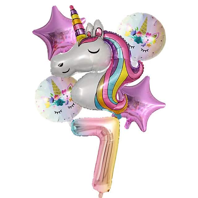 Unicorn Balloons for Birthday Decorations