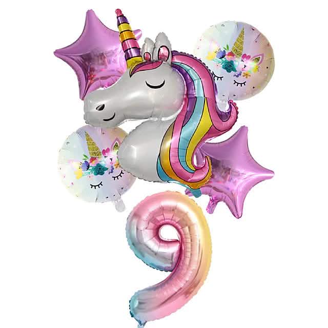 Unicorn Balloons for Birthday Decorations