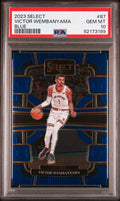 Graded 2023 Panini Select Victor Wembanyama #87 Blue Rookie RC Basketball Card PSA 10 Gem Mint
