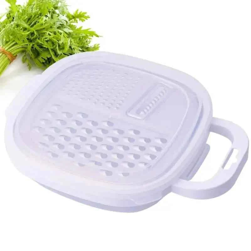 Vegetable Cutter With Lid And Drainer Basket