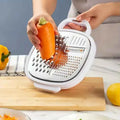 Vegetable Cutter With Lid And Drainer Basket