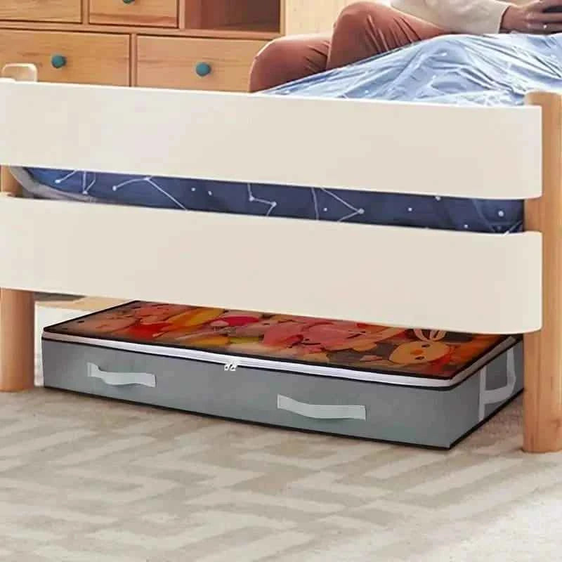 Versatile Under-Bed Storage Organizer with Reinforced Handles