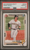 Graded 2021 Topps Bowman Draft Henry Davis #BD48 Rookie RC Baseball Card PSA 10 Gem Mint