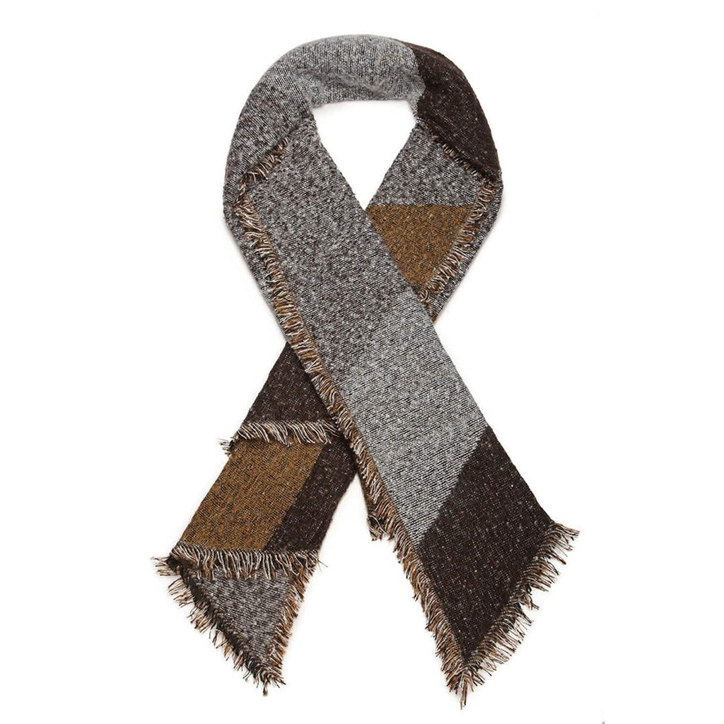 Women Long Soft Knitted Shawl Extra Thick Plaid Blanket Wrap Cape