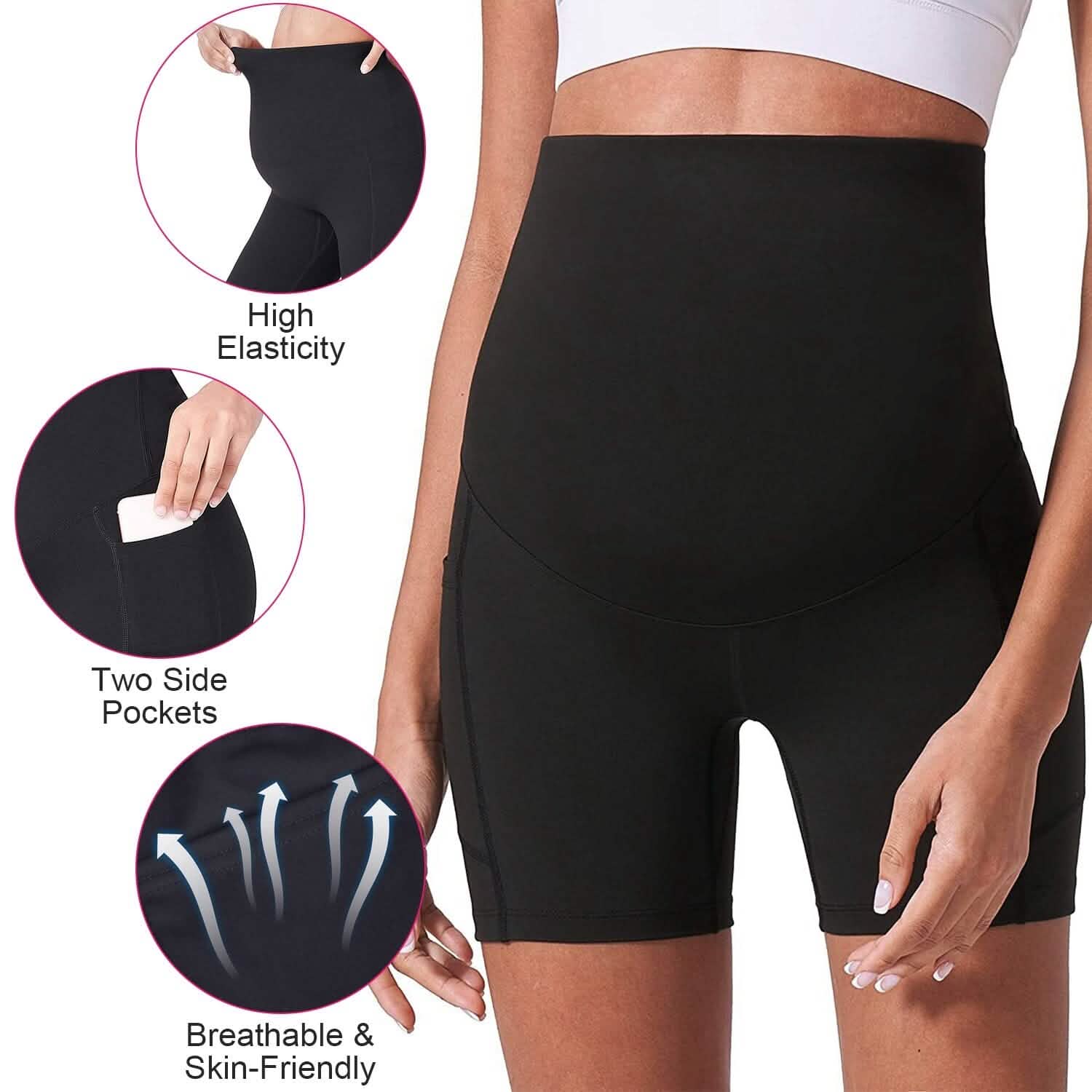 Women Maternity Seamless Shorts