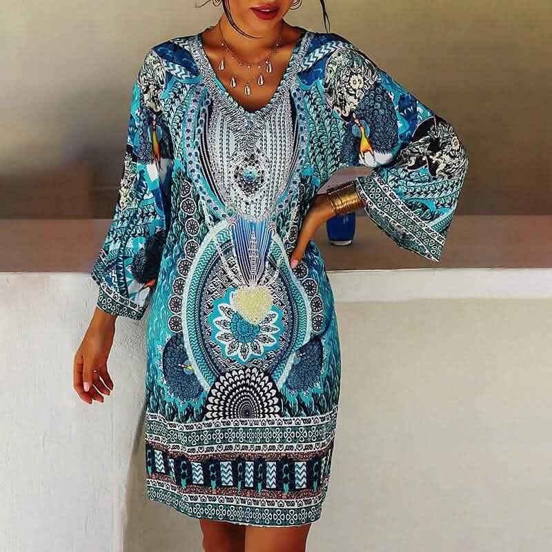 Women's Boho Mini Dress