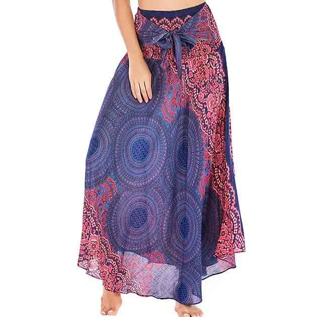 Women's High Waist Yoga Skirt Gypsy Dress