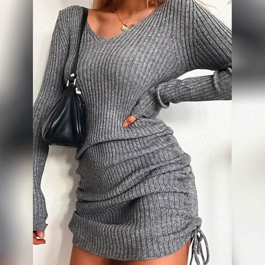Women's Long Sleeve Sweater Dress