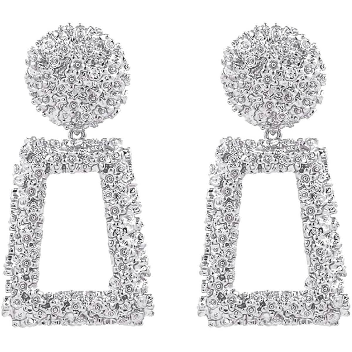 Women's Rectangular Geometric Drop Earrings