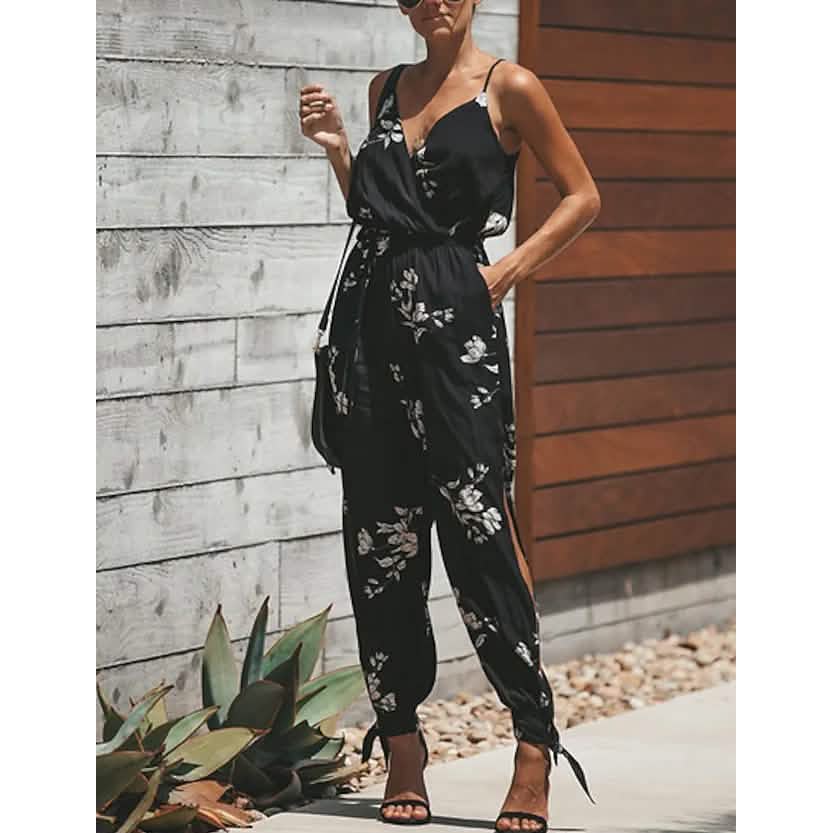 Women's Sexy Casual Daily V Neck Jumpsuit