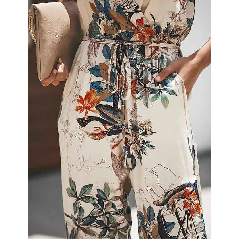 Women's Sexy Casual Daily V Neck Jumpsuit