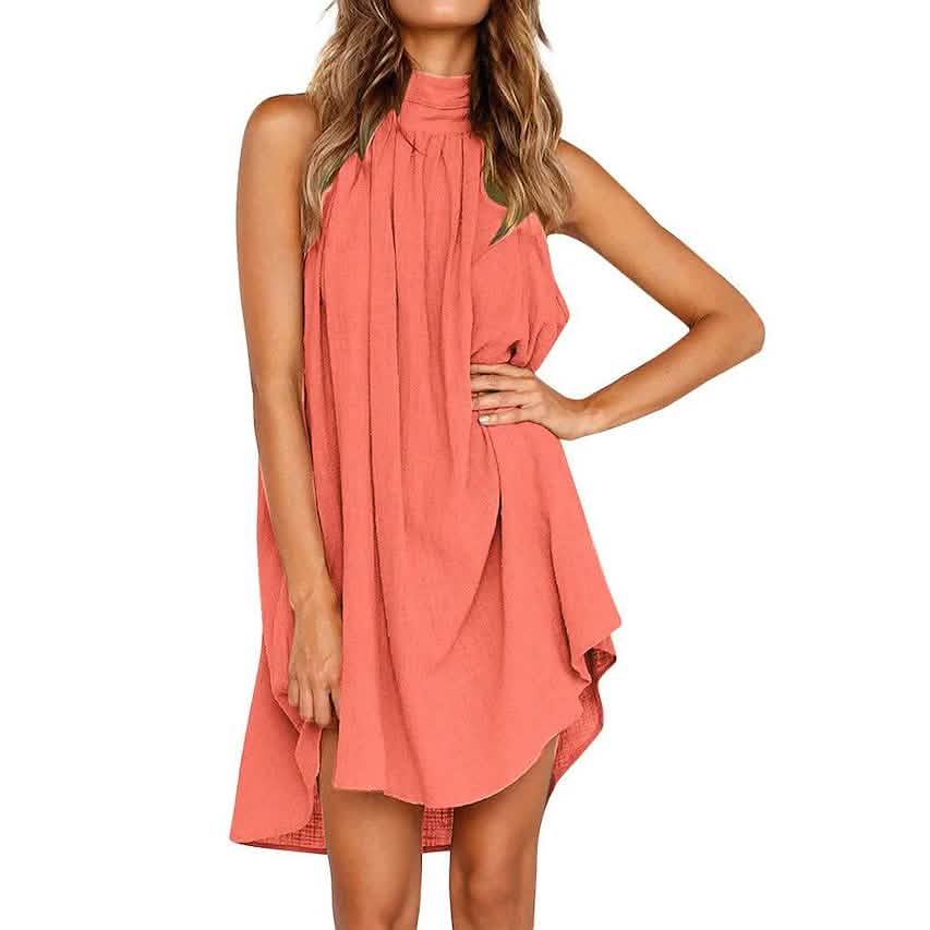 Women's Turtleneck T-Shirt Dress