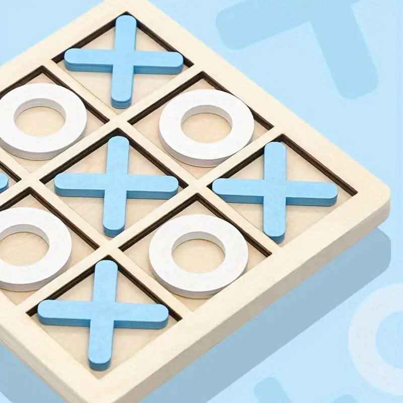 Wood Tic-Tac Toe XOXO Board Game