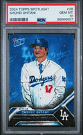 Graded 2024 Topps Spotlight Shohei Ohtani #28 Baseball Card PSA 10 Gem Mint