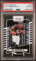 Graded 2023 Panini Absolute Will Anderson #103 Rookie RC Football Card PSA 8 Near Mint