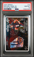 Graded 2024 Panini Zenith Michael Penix Jr #13 State of the Art Rookie RC Football Card PSA 10 Gem Mint